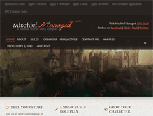 Tablet Screenshot of mischiefmanagedsl.net